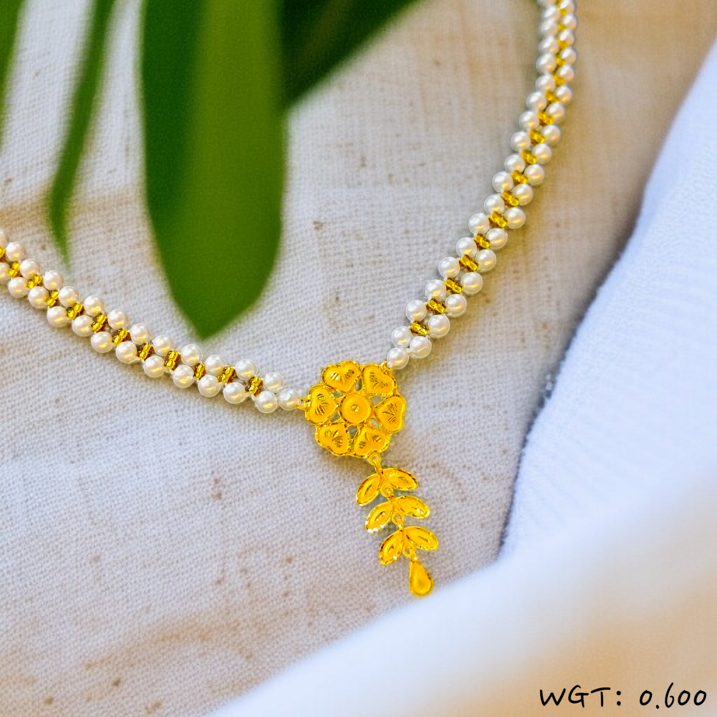 TRJ WGT: 0.500 GM APPROX KDM GOLD MOTI PENDANT 1 PIECE (50 TONCH) VIRAL DESIGN..