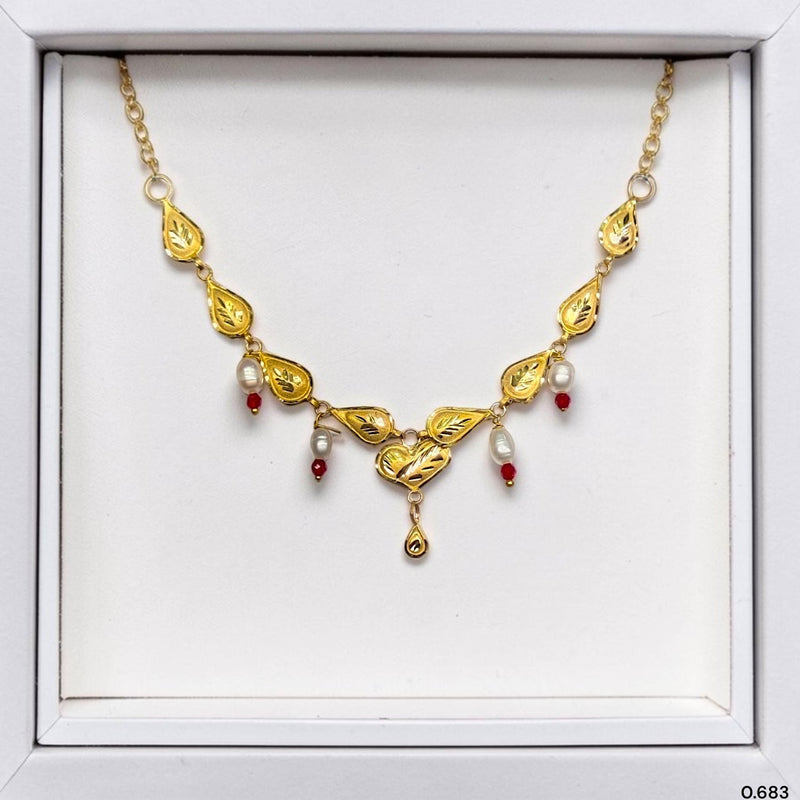 GOLD NECKLACE-(WGT: 0.683 GM APPROX) BIS CERTIFIED HUID HALLMARK 375 9KT GOLD NECKLACE 1 PIECE FOR WOMEN WITH FREE ADJUSTABLE TASSEL. (9JYM5X)