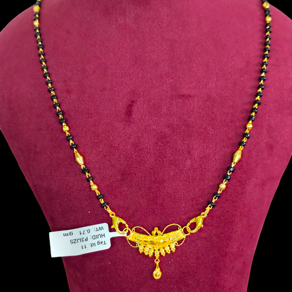 GOLD PENDANT- WGT: 0.710 GM APPROX 22KT HUID HALLMARK GOLD PENDANT MANGALSUTRA 1 PIECE WITH TASSEL.
