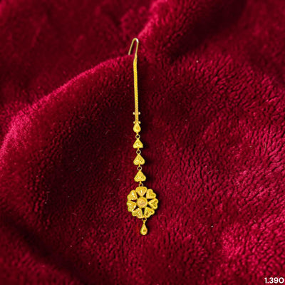 GOLD TICKLY- (PND5VI) (WGT: 1.390 GM APPROX) CERTIFIED BIS HUID HALLMARK 375 9KT GOLD TICKLY (MANGTIKA) 1 PIECE FOR MARRIAGE.