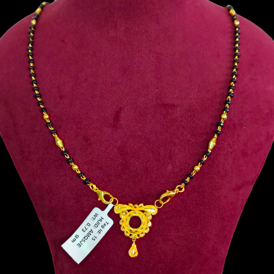 GOLD PENDANT- WGT: 0.730 GM APPROX 22KT HUID HALLMARK GOLD PENDANT MANGALSUTRA 1 PIECE WITH TASSEL.