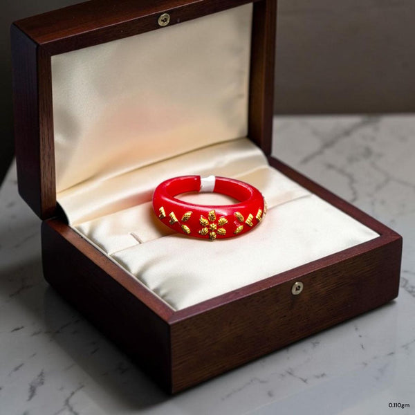 POLA RING-SIZE 9 (WGT: 0.110 GM APPROX) CERTIFIED BIS HALLMARK 916 22KT GOLD POLA RING 1 PIECE (BEST FOR DAILY WEAR OR GIFTING YOUR LOVE ONE).
