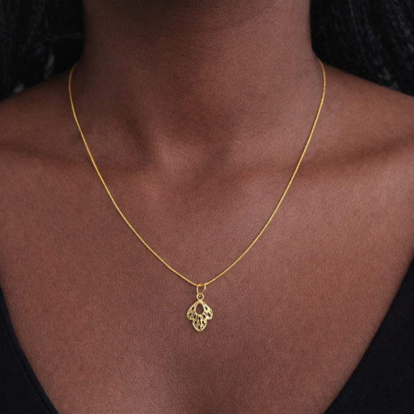 GOLD CHAIN- (WGT: 1.850 GM APPROX) BIS CERTIFIED HUID HALLMARK 9KT GOLD CHAIN WITH PENDANT (17 INCH) 1 PIECE FOR WOMEN.