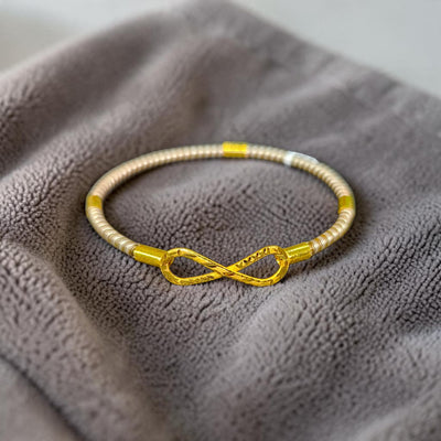 GOLD NOA- (WGT: 1.300 GM APPROX) BIS CERTIFIED HUID HALLMARK 9KT GOLD BRACELET NOA BADHANO BANGLES 1 PIECE FOR WOMEN.