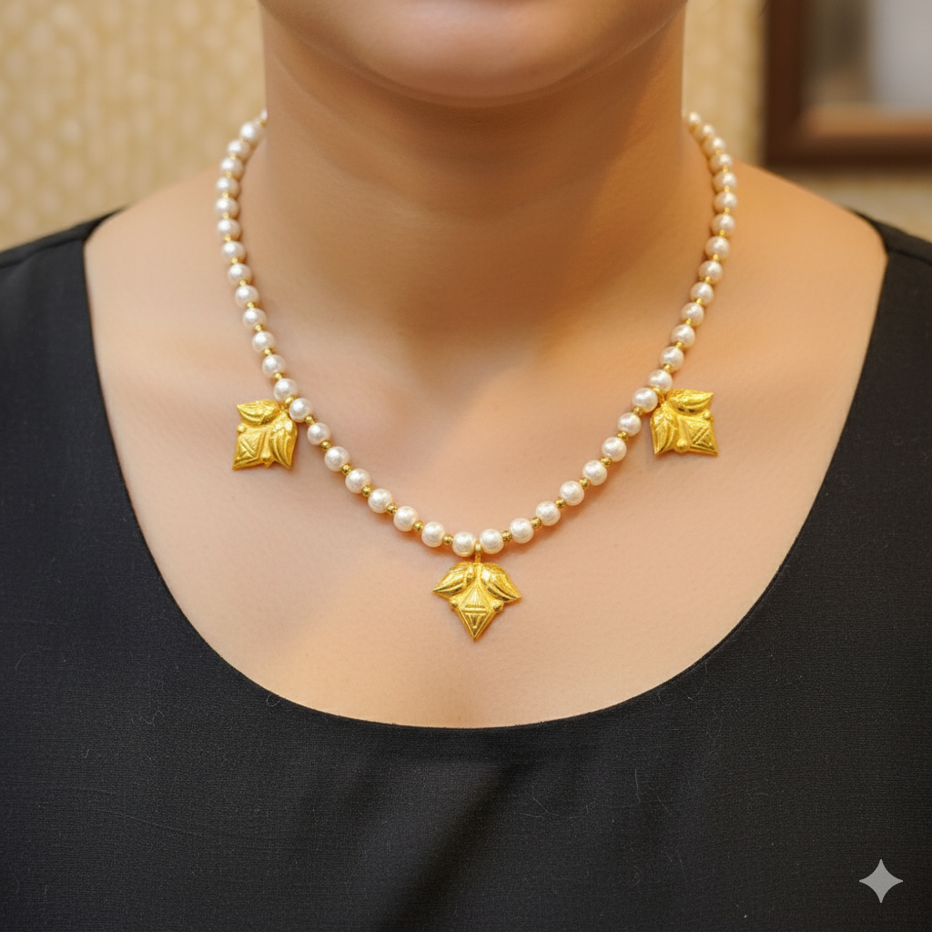 (GSH9) TRJ WGT: 0.610 GM APPROX BIS CERTIFIED HUID HALLMARK 9KT GOLD SELIHAR FOR WOMEN 1 PIECE FOR REGULAR USE.