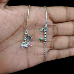 SILVER PAYEL- (A23) (WGT: 12.100 GM APPROX) 625 SILVER PAYEL (ANKLET) 1 PAIR LENGTH: 10