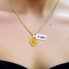 (GLKD) LOCKET WGT: 0.260 GM APPROX KDM GOLD LOCKET 1 PIECE (50 TONCH) WITH ADJUSTABLE TASSEL FOR GIFTING PURPOSE (CHAIN NOT INCLUDED).