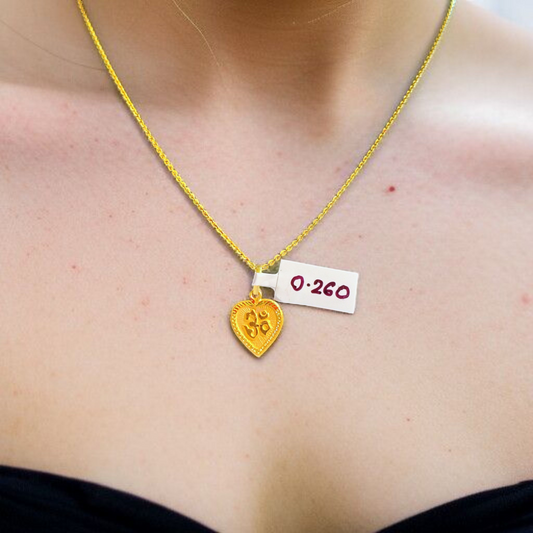 (GLKD) LOCKET WGT: 0.260 GM APPROX KDM GOLD LOCKET 1 PIECE (50 TONCH) WITH ADJUSTABLE TASSEL FOR GIFTING PURPOSE (CHAIN NOT INCLUDED).