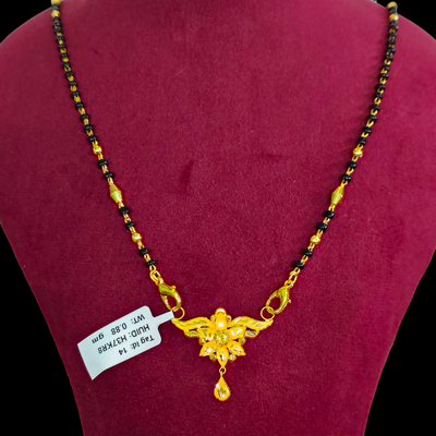 GOLD PENDANT- WGT: 0.880 GM APPROX 22KT HUID HALLMARK GOLD PENDANT MANGALSUTRA 1 PIECE WITH TASSEL.