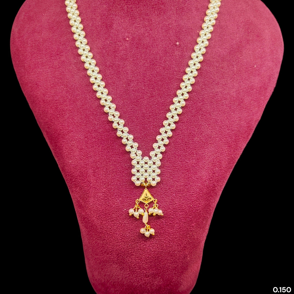 GMP9K- WGT: 0.150 GM APPROX CERTIFIED BIS HUID HALLMARK 375 9KT GOLD MOTI PENDANT 1 PIECE FOR WOMEN.(9JX88M)