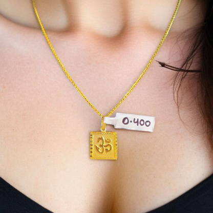(GLKD) LOCKET WGT: 0.400 GM APPROX KDM GOLD LOCKET 1 PIECE (50 TONCH) WITH ADJUSTABLE TASSEL FOR GIFTING PURPOSE (CHAIN NOT INCLUDED).