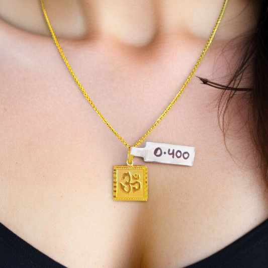 (GLKD) LOCKET WGT: 0.400 GM APPROX KDM GOLD LOCKET 1 PIECE (50 TONCH) WITH ADJUSTABLE TASSEL FOR GIFTING PURPOSE (CHAIN NOT INCLUDED).