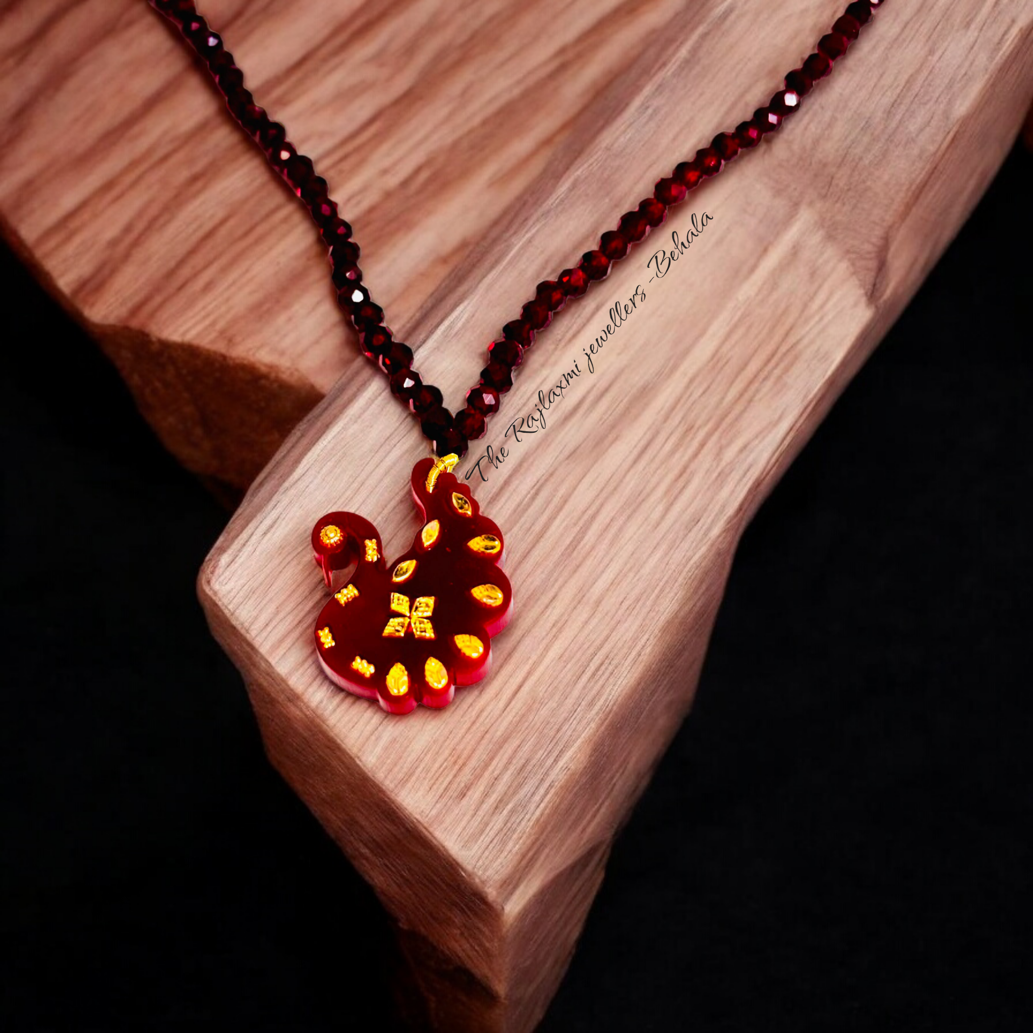 (GPL) PEGION DESIGN BIS CERTIFIED HUID HALLMARK 9KT GOLD POLA PENDANT (MINI) 1 PIECE WITH ADJUSTABLE TASSEL (BEST FOR GIFT) APPROX WGT: 0.120 GM SOLD ON MRP BY RAJLAXMI.