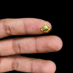 BABY JEWELLERY- TRJ (8PVNUJ) (WGT: 0.230 GM APPROX) 375 9KT HUID HALLMARK GOLD BABY FINGER RING 1 PIECE FOR RICE CEREMONY & BIRTHDAY.