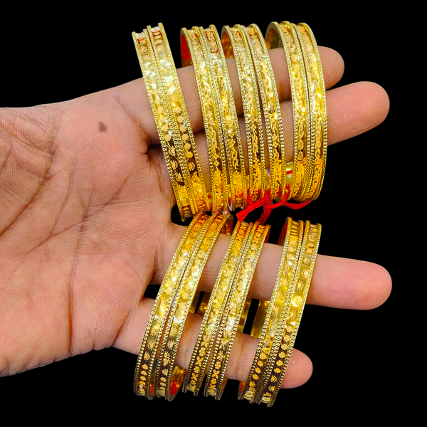 GOLD CHURI- LASER DESIGN BIS CERTIFIED HUID HALLMARK 22KT GOLD SOCKET CHURI APPROX. WGT: 0.300 TO 0.350 GM 1 PAIR FOR WOMEN (NO FOR REGULAR USE- ONLY OCCASION PURPOSE) - GET ANY DESIGN AS PER SIZE AVAILABILITY.