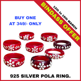 BINDASS OFFER (SPR) TRJ 925 SILVER POLA RING FOR WOMEN 1 PIECE FOR GIFT.(CAN GET ANY DESIGN BY SIZE SELECTED) NON EXCHANGEABLE OFFER.