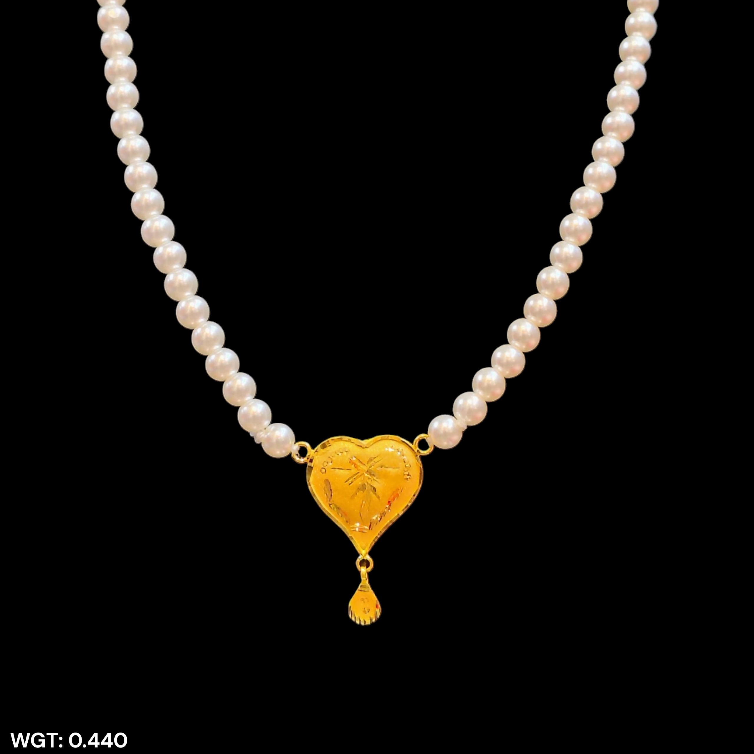 (GMP22) BIS CERTIFIED WGT: 0.440 GM APPROX HUID HALLMARK 916 22KT GOLD MOTI PENDANT 1 PIECE FOR YOUR BEAUTIFUL WIFE.