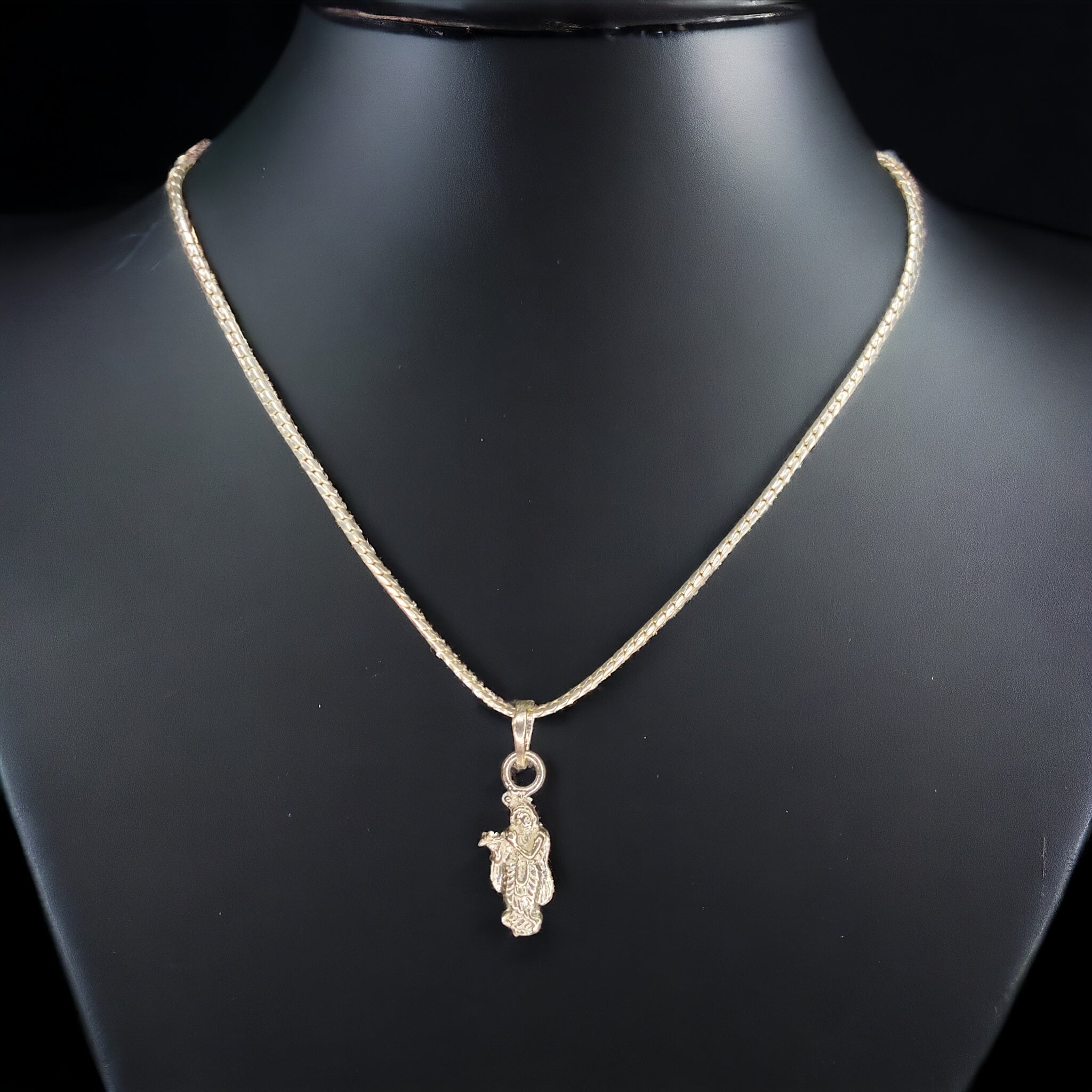 (SLPL) RAJLAXMI 625 SILVER LOCKET PENDANT (SRI KRISHNA PENDANT) 1 PIECE WITHOUT CHAIN FOR MEN, WOMEN & BABY(SOLD BY MRP).