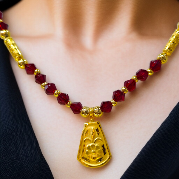 PRISMA DESIGN (WGT: 0.230 GM APPROX) KDM GOLD LOCKET 1 PIECE WITH TASSEL (50 TONCH) BEST FOR GIFT IN MARRIAGE.