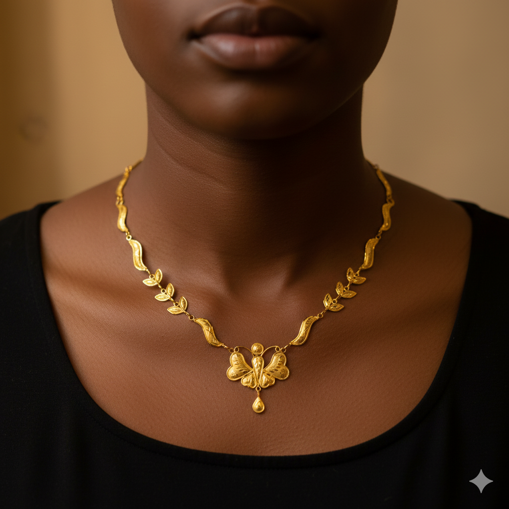 GOLD CHOKER NECKLACE- BIS CERTIFIED HUID HALLMARK 916 22KT GOLD NECKLACE CHOKER (APPROX WGT: 2.580 GM) 1 PIECE FOR WOMEN.