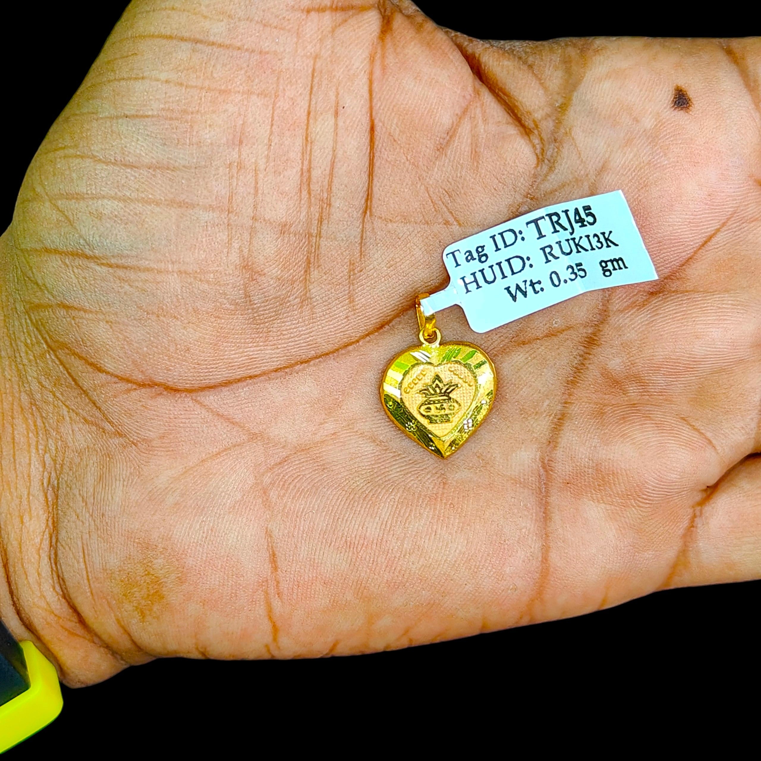 GOLD LOCKET - (WGT: 0.350 GM APPROX) BIS CERTIFIED HUID HALLMARK 9KT GOLD LOCKET 1 PIECE. (CHAIN NOT INCLUDED).