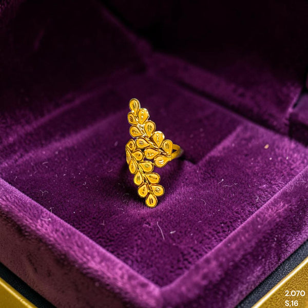 LADIES RING- (HHCK1K)-(SIZE: 16 ) WGT: 2.070 GM APPROX BIS CERTIFIED HUID HALLMARK 916 22KT GOLD RING FOR WOMEN 1 PIECE.