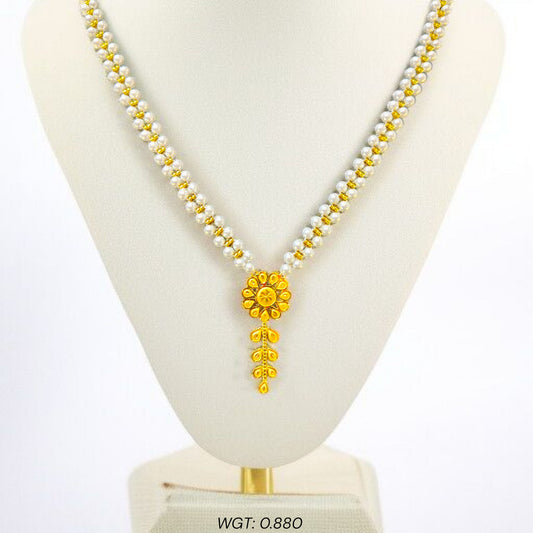 (GMP22) BIS CERTIFIED WGT: 0.880 GM APPROX HUID HALLMARK 916 22KT GOLD MOTI PENDANT 1 PIECE FOR YOUR BEAUTIFUL WIFE.