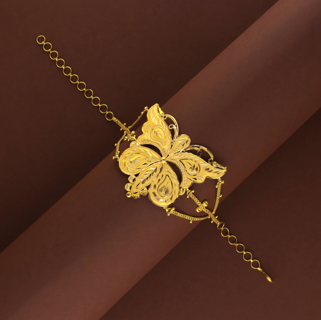 MADE TO ORDER (GM22) BIS CERTIFIED HUID HALLMARK 916 22KT GOLD MANTASHA (ADJUSTABLE FREE SIZE) WGT: 6.550 GM APPROX (1 PIECE) FOR WOMEN (BLUE TAG PREMIUM SEGMENT JEWELLERY) -DELIVERY IN 25 DAYS.