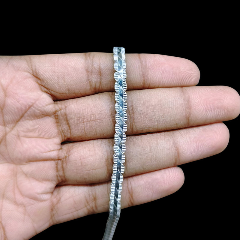 SILVER WRISTLET- (A07) (WGT:15.000 GM APPROX) 625 SILVER WRISTLET FOR MEN 8