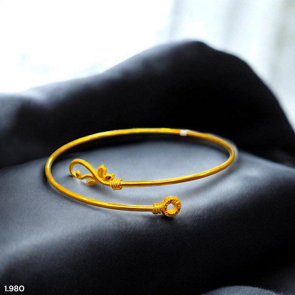 GOLD CHURI NOA- (SIZE: 24) WGT: 1.980 GM APPROX 375 9KT HUID HALLMARK ...