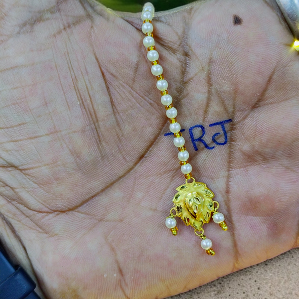 CACTUS DESIGN (WGT: 0.220 GM APPROX) KDM GOLD (MANGTIKA) MOTI TICKLY 1 PIECE (50 TONCH) BEST FOR GIFT IN MARRIAGE.