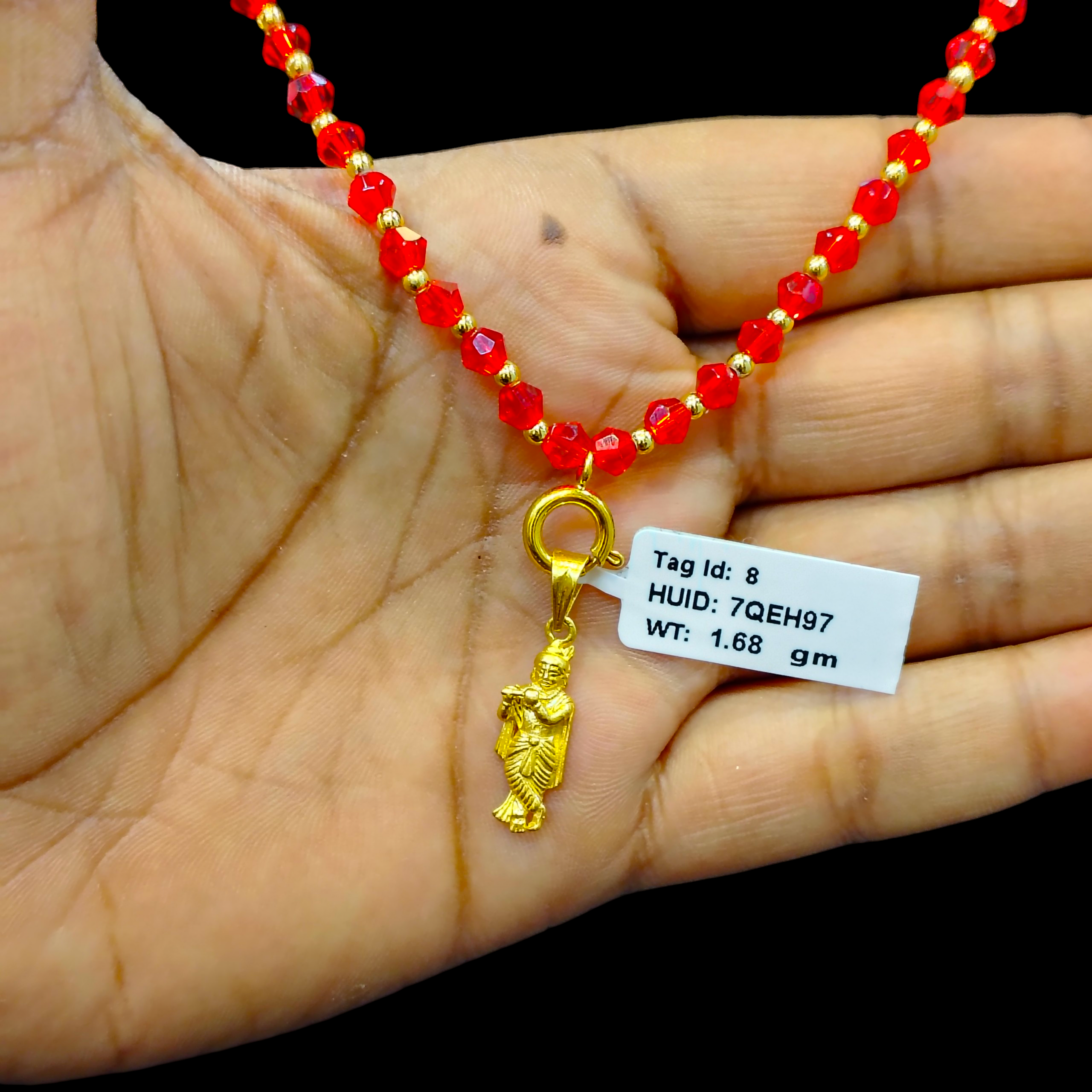 GOLD LOCKET- WGT: 1.680 GM APPROX BIS CERTIFIED HUID HALLMARK 916 22KT GOLD LOCKET 1 PIECE FOR UNISEX. (WITH ADJUSTABLE TASSEL).