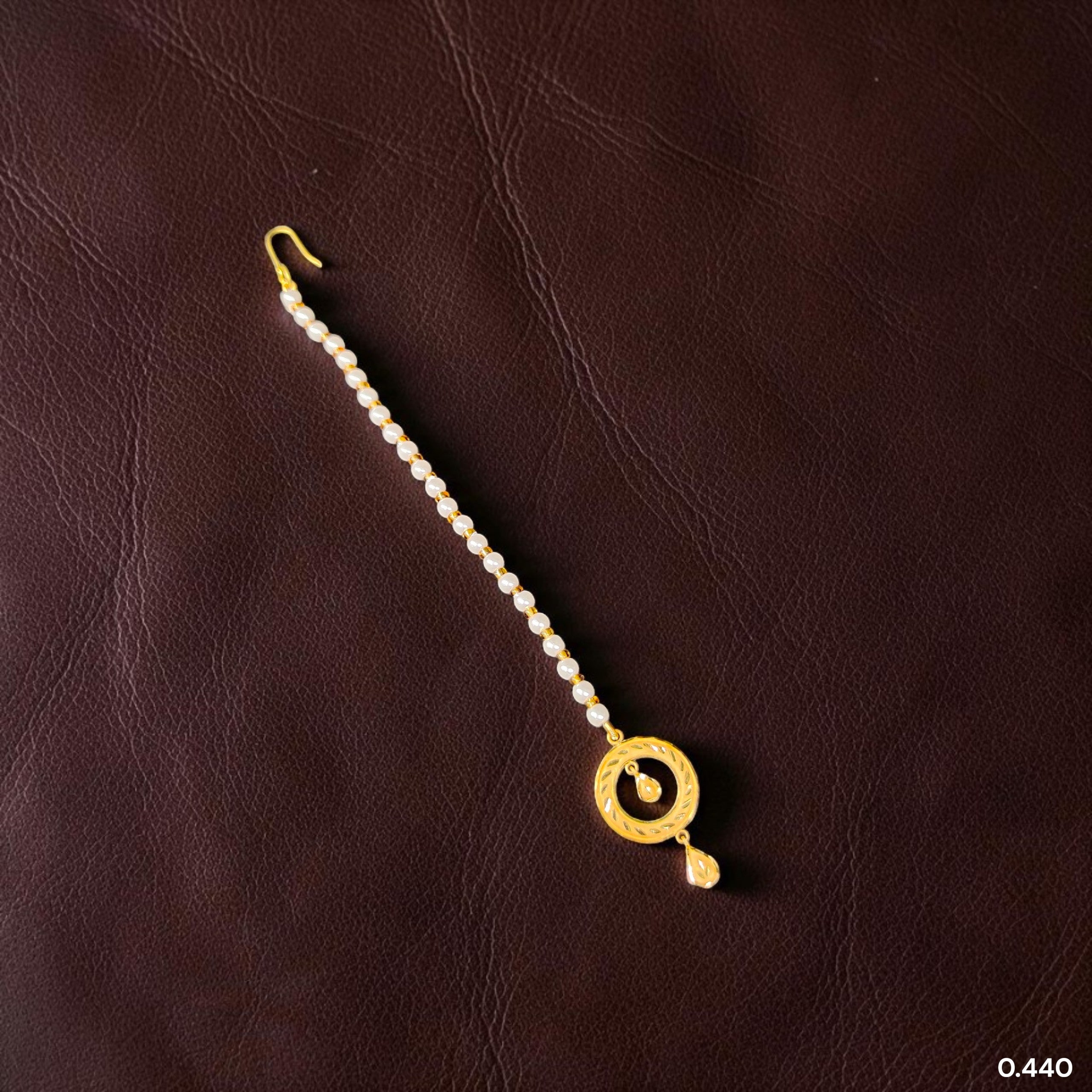 GOLD TICKLY- BIS CERTIFIED WGT: 0.440 GM APPROX HUID HALLMARK 916 22KT GOLD TICKLY (MANGTIKA) 1 PIECE FOR MARRIAGE.