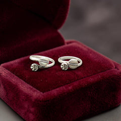 SILVER TOE RING- CERTIFIED BIS HUID HALLMARK 925 SILVER TOE RING (BICHIYA) 1 PAIR FOR REGULAR USE- (SOLD ON MRP).