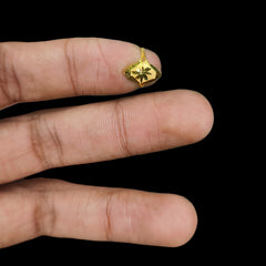 BABY JEWELLERY- TRJ (ST9XUJ) (WGT: 0.200 GM APPROX) 375 9KT HUID HALLMARK GOLD BABY FINGER RING 1 PIECE FOR RICE CEREMONY & BIRTHDAY.