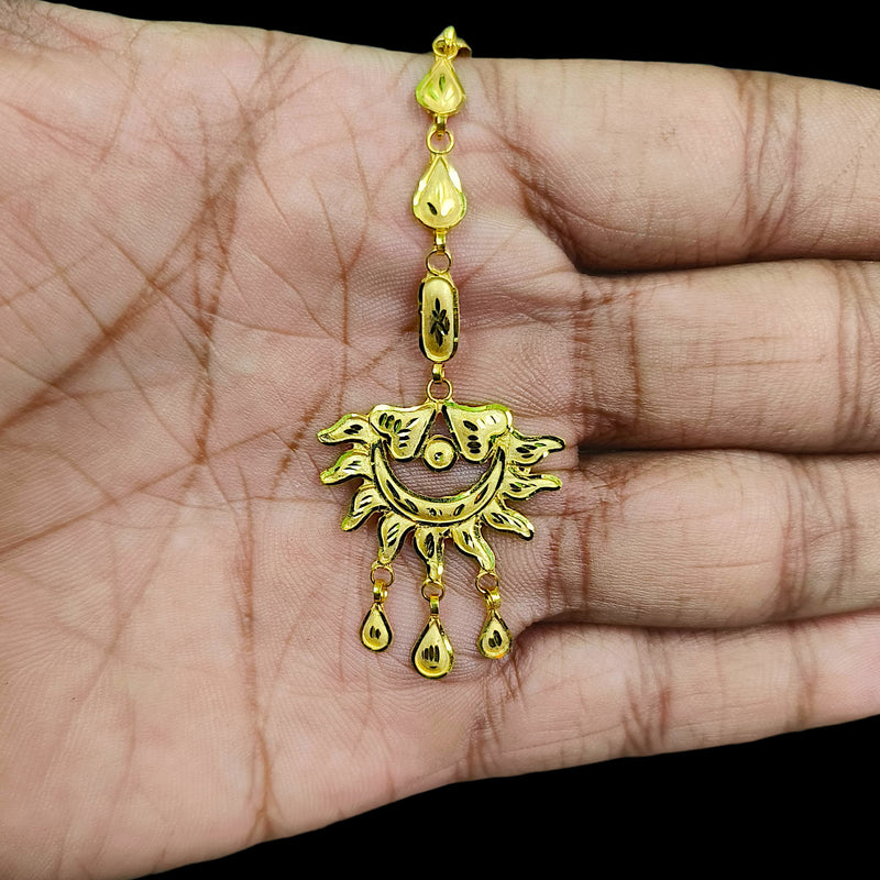 GOLD TICKLY- (FI6MQS) (WGT: 1.810 GM APPROX) CERTIFIED BIS HUID HALLMARK 375 9KT GOLD TICKLY (MANGTIKA) 1 PIECE FOR MARRIAGE.