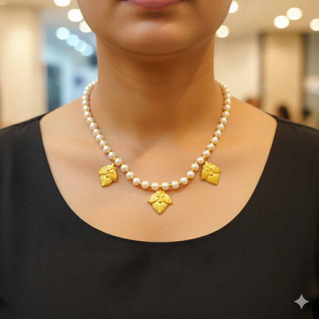 (GSH9) TRJ WGT: 0.580 GM APPROX BIS CERTIFIED HUID HALLMARK 9KT GOLD SELIHAR FOR WOMEN 1 PIECE FOR REGULAR USE.