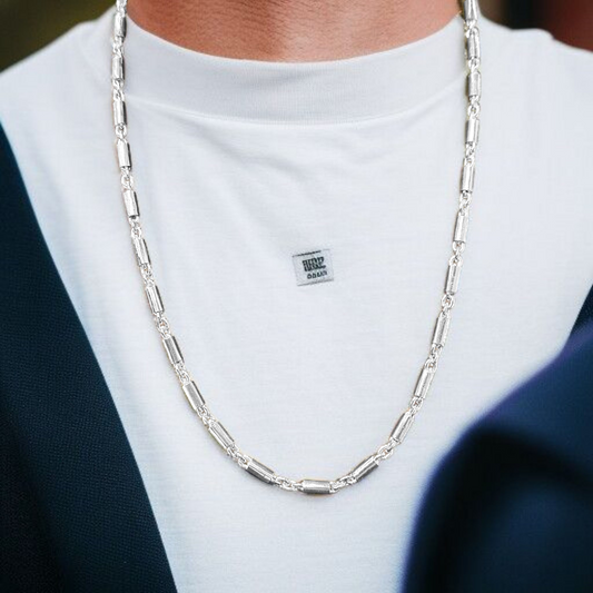 (SLCN) SILVER CHAIN 22 INCH - 625 SILVER CHAIN WGT: 15.300 GM APPROX 1 PIECE (UNISEX DESIGN) FOR MEN AND WOMEN.