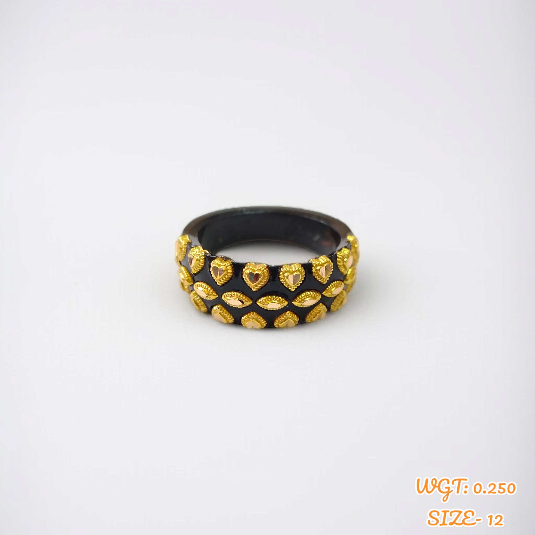 (GPR) TRJ (SIZE: 12) WGT: 0.250 GM APPROX KDM GOLD POLA RING FOR WOMEN 1 PIECE FOR GIFT (SOLD ON MRP)