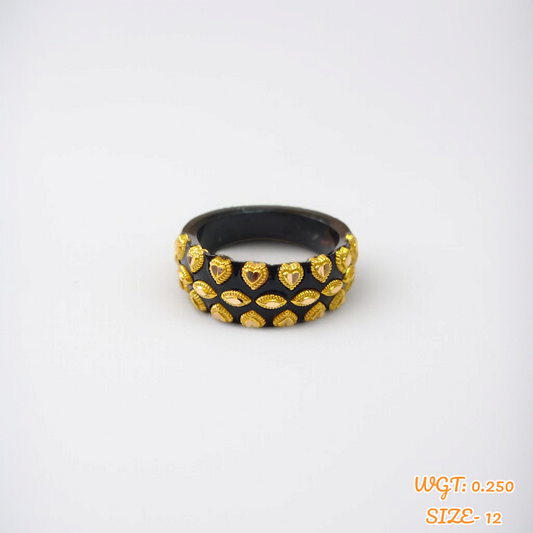 (GPR) TRJ (SIZE: 12) WGT: 0.250 GM APPROX (50 TONCH) KDM GOLD POLA RING FOR WOMEN 1 PIECE FOR GIFT (SOLD ON MRP)