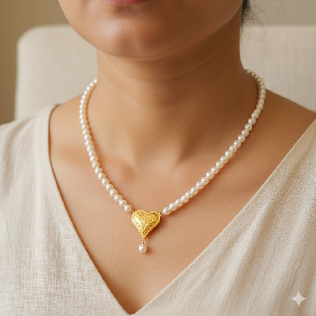 (GMP22) BIS CERTIFIED WGT: 0.460 GM APPROX HUID HALLMARK 916 22KT GOLD MOTI PENDANT 1 PIECE FOR YOUR BEAUTIFUL WIFE.