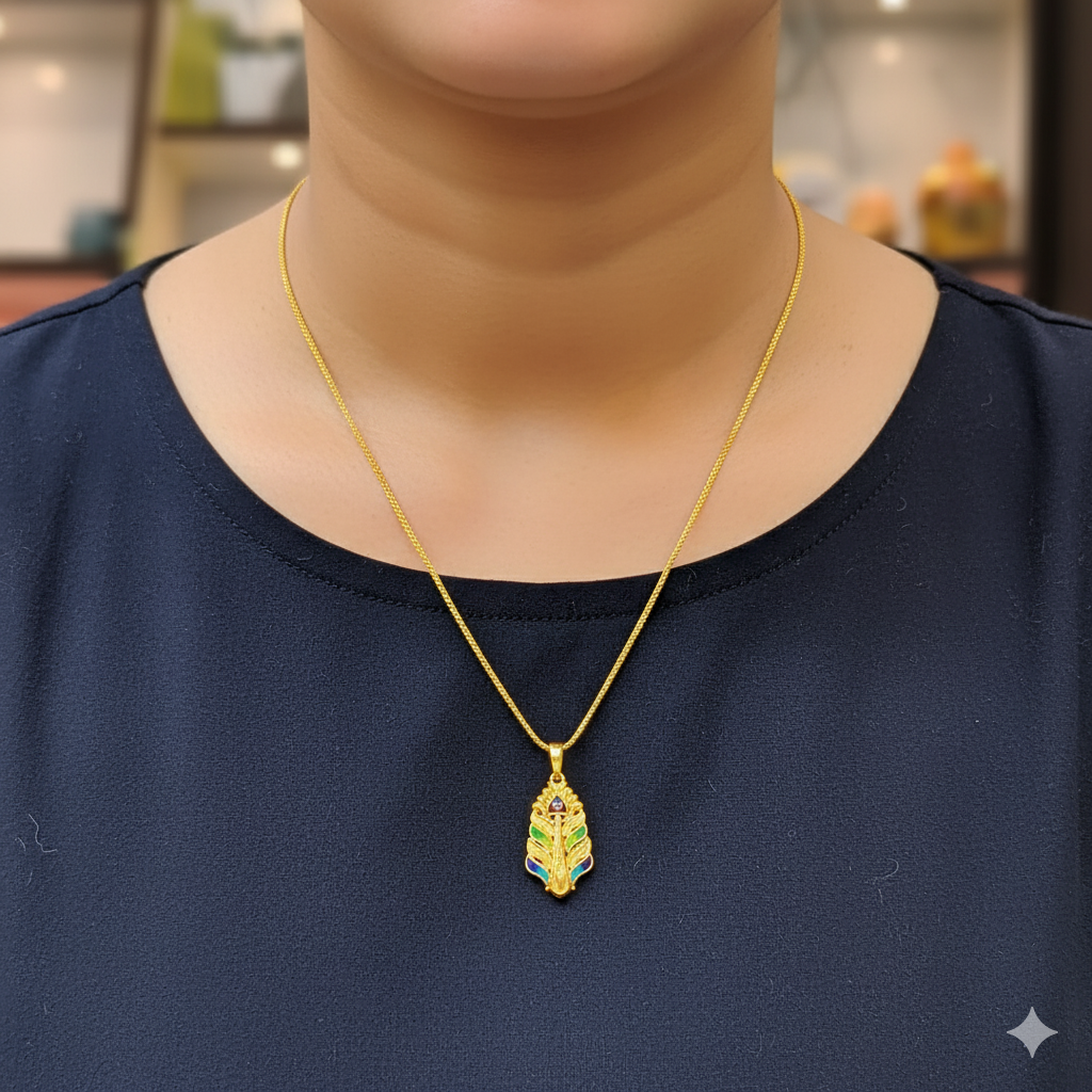 (GLC22) LOCKET WGT: 0.940 GM APPROX BIS CERTIFIED HUID HALLMARK 916 22KT GOLD LOCKET 1 PIECE FOR UNISEX. (CHAIN NOT INCLUDED).