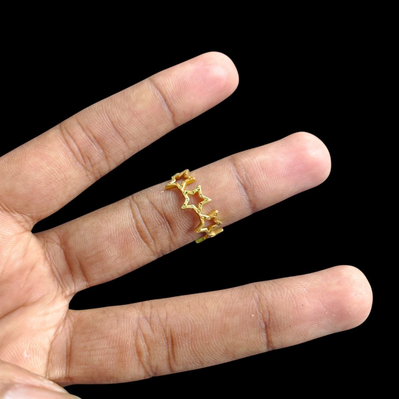 LADIES RING- (SIZE: 15) WGT: 1.760 GM APPROX BIS CERTIFIED HUID HALLMARK 916 22KT GOLD RING FOR WOMEN 1 PIECE.