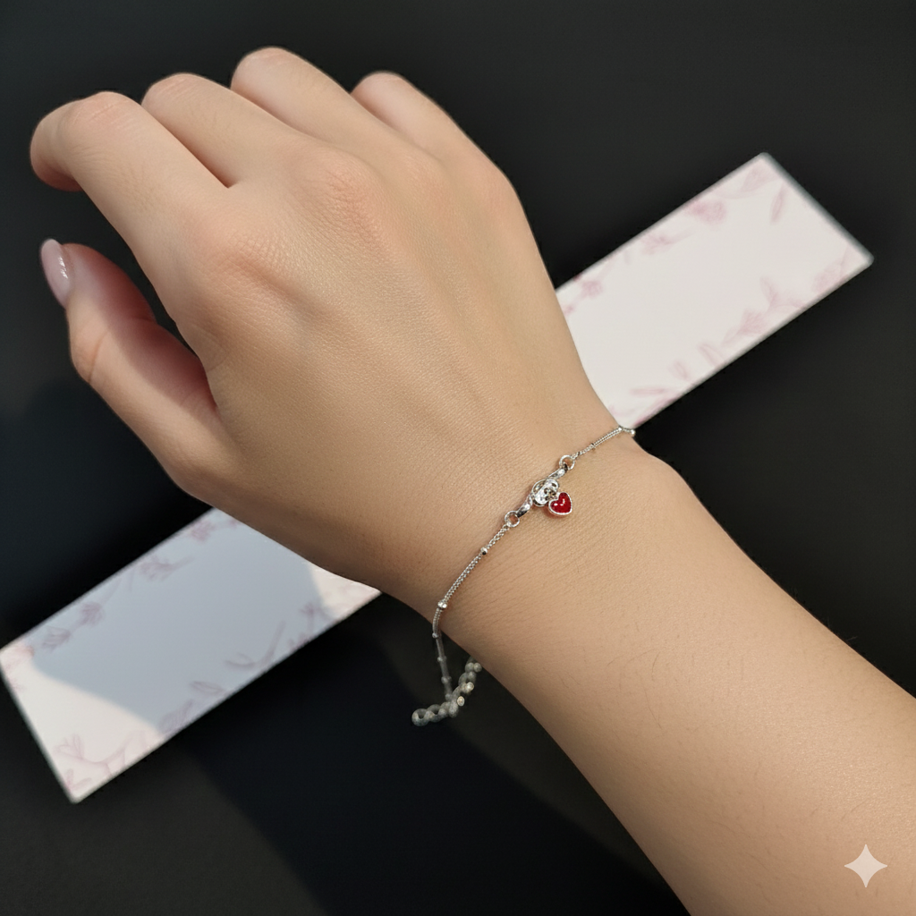 BABY JEWELLERY- BANKOK IMPORTED 925 SILVER WRISTLET FOR BABY FOR REGULAR USE - BEST OF RICE CEREMONY AND BIRTHDAY (SOLD ON MRP).