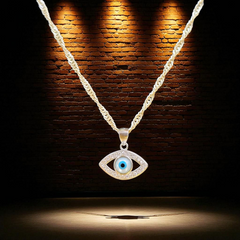 (GREAT FREEDOM SALE) EVIL EYE BANKOK IMPORTED 925 SILVER PENDANT (UNISEX) FOR REGULAR USE- GET ANY DESIGN AS PER AVAILABLITY (SOLD ON MRP) - *CHAIN NOT INCLUDED*(NP)