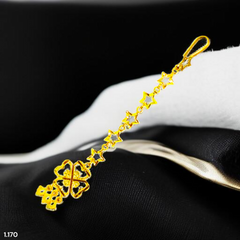 GOLD TICKLY- BIS CERTIFIED WGT: 1.170 GM APPROX HUID HALLMARK 375 9KT GOLD TICKLY (MANGTIKA) 1 PIECE FOR MARRIAGE.