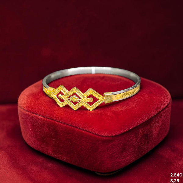 GOLD NOA- (SIZE: 25) WGT: 2.640 GM APPROX BIS CERTIFIED HUID HALLMARK 22KT GOLD BRACELET NOA BADHANO BANGLES 1 PIECE FOR WOMEN. (45TSDQ)