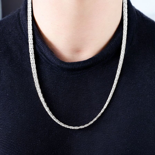 (SLCN) SILVER CHAIN 21 INCH - 625 SILVER CHAIN WGT: 15.970 GM APPROX 1 PIECE (UNISEX DESIGN) FOR MEN AND WOMEN.
