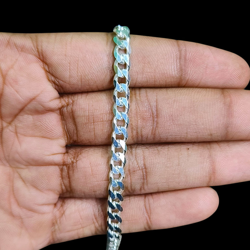 SILVER WRISTLET- (A51) (WGT: 11.400 GM APPROX) BIS HALLMARK 925 SILVER WRISTLET FOR MEN 8