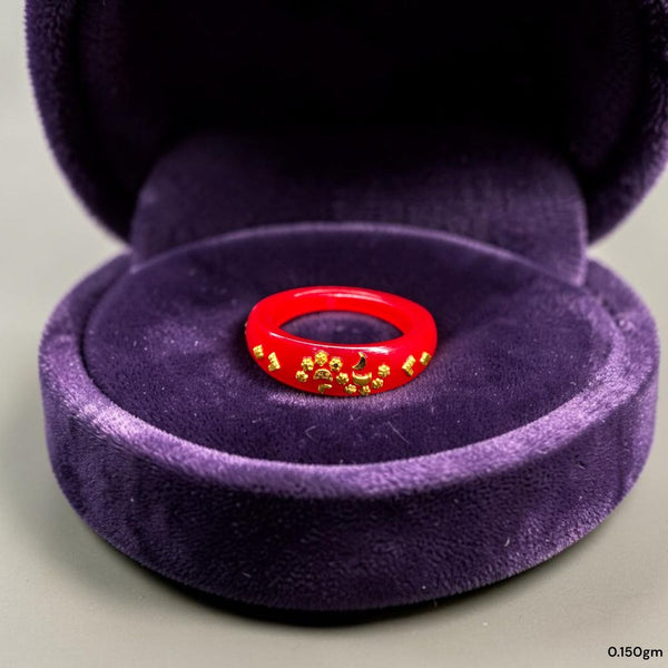 POLA RING-SIZE 11 (WGT: 0.150 GM APPROX) CERTIFIED BIS HALLMARK 916 22KT GOLD POLA RING 1 PIECE (BEST FOR DAILY WEAR OR GIFTING YOUR LOVE ONE).